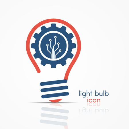 Light bulb idea icon. Light bulb , light bulb sign, light bulb symbol. Business idea concept.のイラスト素材