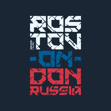 Moscow tech design styled vector t-shirt and apparel design.のイラスト素材