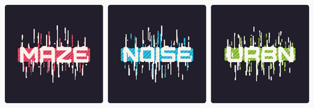 Set of graphic t-shirt designs, typography, prints with styled text.のイラスト素材