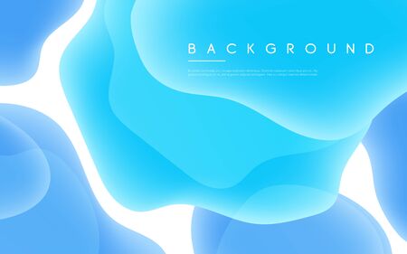 Abstract minimalist vector background with liquid bubble shapesのイラスト素材