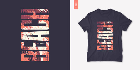 California graphic tee design, typography print, vector illustrationのイラスト素材