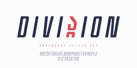 Vector narrow italic sans serif font, uppercase letter set, alphabet, typographyのイラスト素材