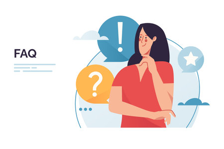 Vector illustration on the subject of customer online communication, questions and answers, support serviceのイラスト素材