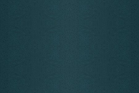 Dark green blue background with beautiful abstract seamless patternのイラスト素材