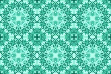 Beautiful aquamarine color web background with abstract seamless pattern