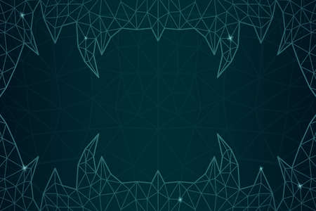 Beautiful vector background with abstract linear low poly pattern and copy spaceのイラスト素材