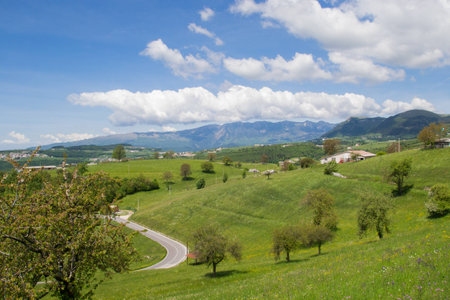 Nice landscape of Lessinia