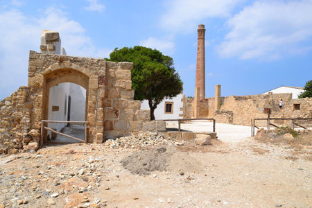 Abandoned Tuna in Vendicari, Sicilyの写真素材