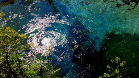 blue waterの写真素材