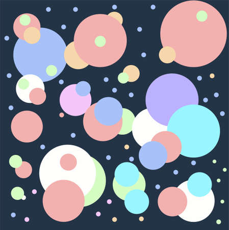 Decorative round shape abstract vector background illustrationのイラスト素材