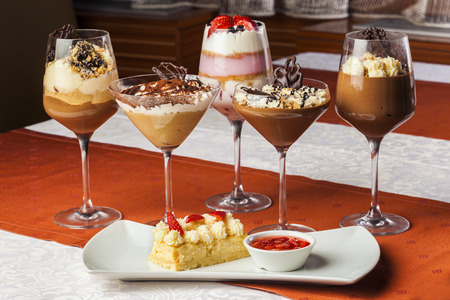 Assortment of dessertsの写真素材
