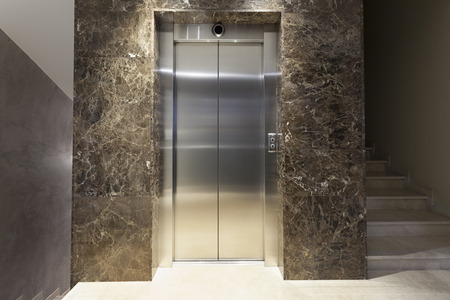 Elegant elevator from outside