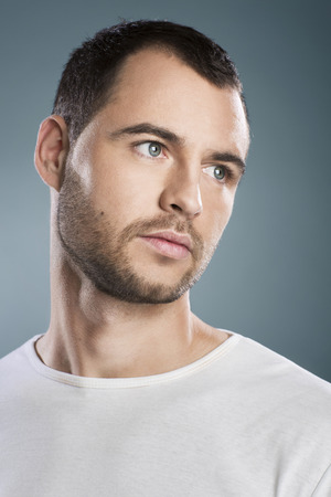 Portrait of a handsome manの写真素材