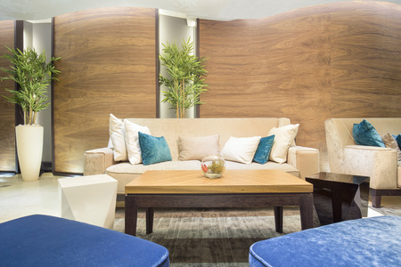 Elegant hotel lobbyの写真素材