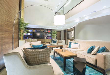 Elegant hotel lobbyの写真素材