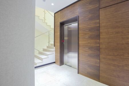 Elevator in modern buildingの写真素材