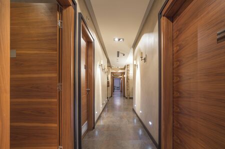 Corridor in wellness centerの写真素材