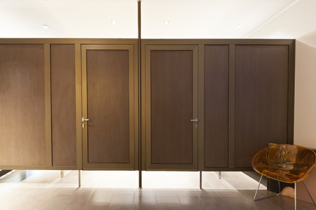 Changing rooms at spa centerの写真素材