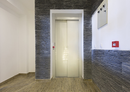 Elevator in modern building