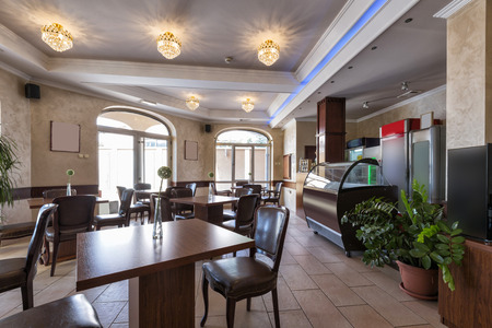 Classic style cafe interior