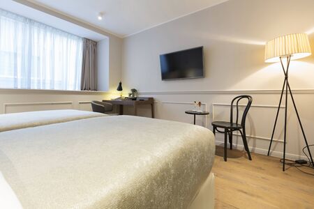 Interior of a hotel bedroom