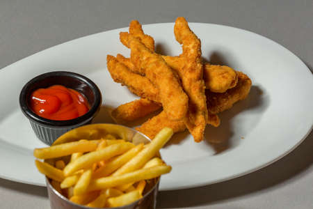 Chicken fingers with french fries