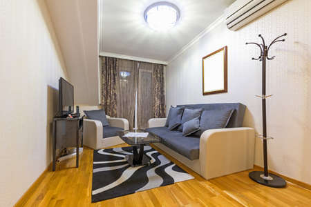 Interior of a  loft apartment living room