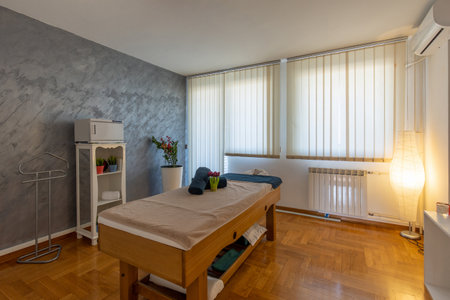Interior of a anti cellulite massage centerの写真素材