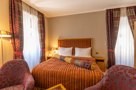 Interior of a luxury hotel apartmentの写真素材