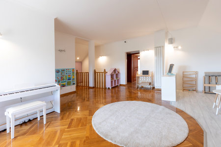 Interior of a montessori kindergartenの写真素材