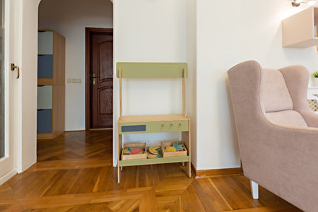 Interior of a montessori kindergartenの写真素材