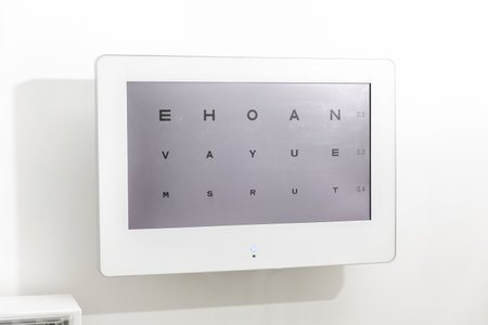 Lcd wall mounted eye chartの写真素材