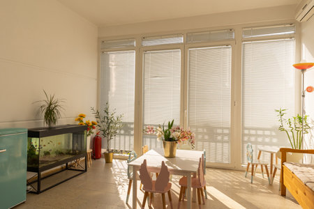 Interior of a montessori kindergartenの写真素材