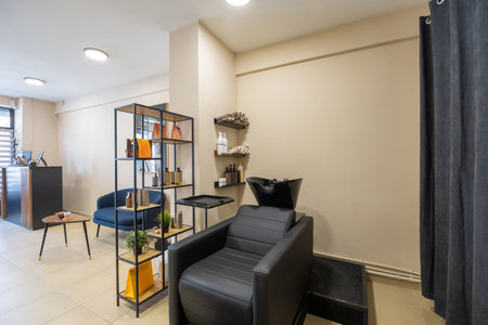 Interior of a haircut salonの写真素材
