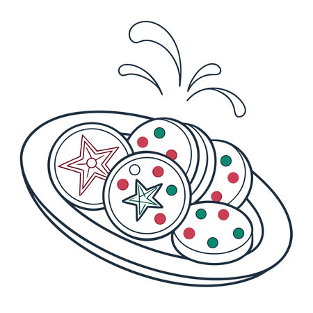 christmas candies cartoon vector illustration graphic design vector illustration graphic designのイラスト素材