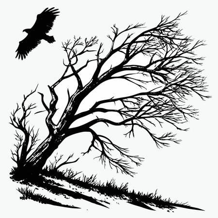 A collection of dry ink brush strokes with a grunge aesthetic in black, perfect for adding raw, textured, and artistic elements to designs.のイラスト素材