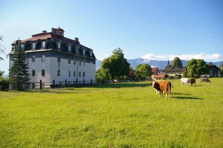 It is a house in the vilage.の写真素材