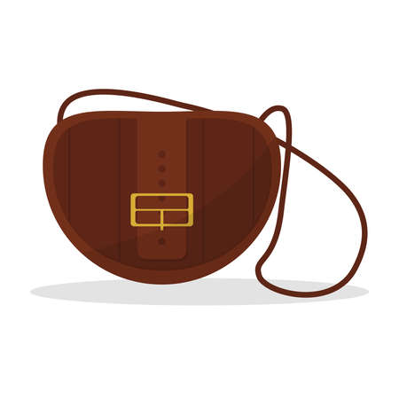 Womens handbag. Fashionable ladies accessories, shopper, tote, belt bag and clutch. Fashion leather and textile bags flat vector illustration.のイラスト素材