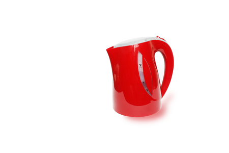 red electric kettleの写真素材