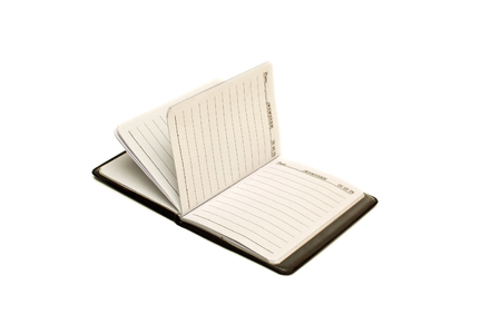 isolated notebook on white backgroundの写真素材