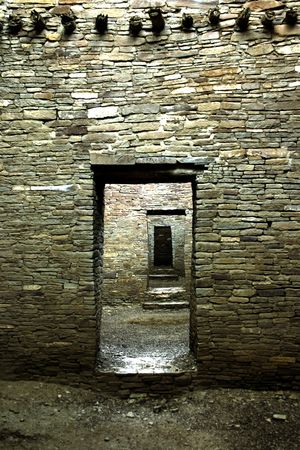 Anasazi architecture in Chaco Canyon, New Mexico