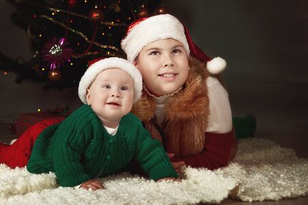 Two sisters, christmas
