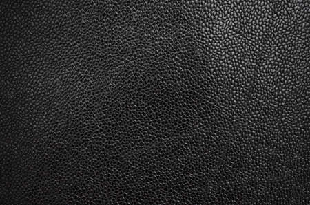 Black grain of natural leather top view