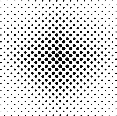 Abstract black and white dotted background, vector illustration.のイラスト素材