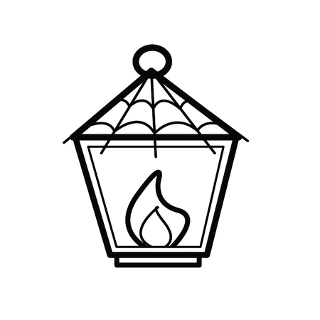 Halloween lantern icon.のイラスト素材