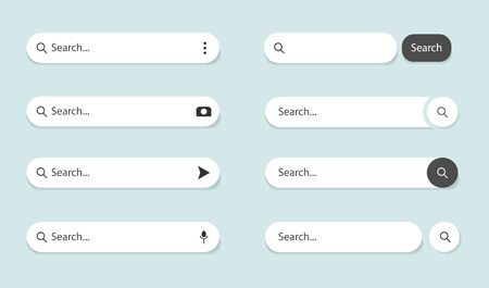 Search bar browse internet. www search arrow for ui, web form, computer. Browser search address and navigation button.www box form for text.Browser element. vectorのイラスト素材