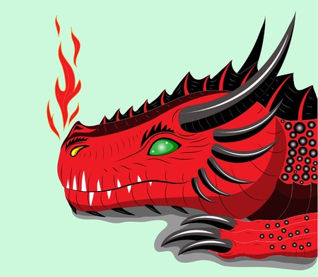 Red dragonのイラスト素材