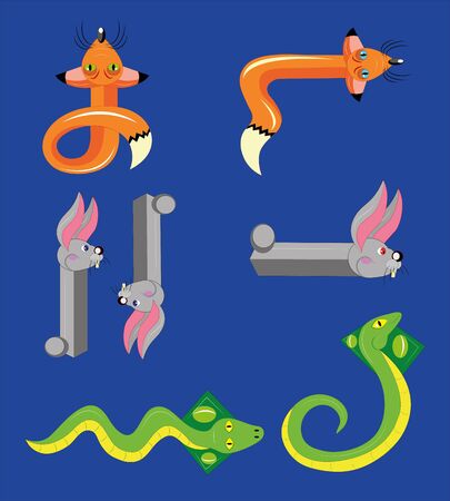 Shooters amusing animals.のイラスト素材