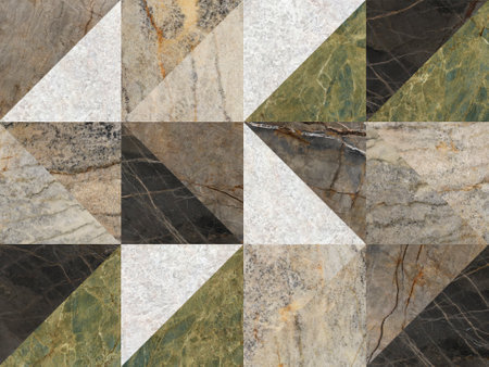 Beautiful patchwork mixed of several natural marbles.の写真素材