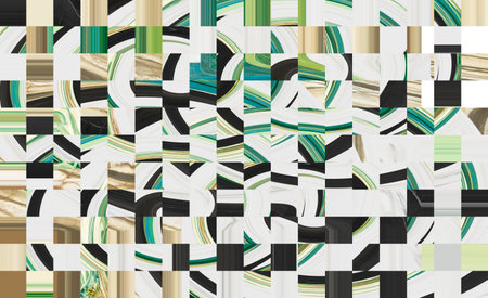 Patchwork natural stones pattern with paisley and modern style. Pattern for textile and home...